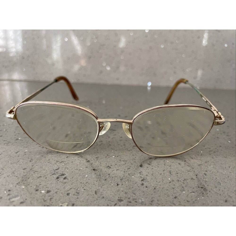 Laura Ashley Eyeglasses Frames ONLY Sally Harvest 50-18-130 Gold full rim vtg